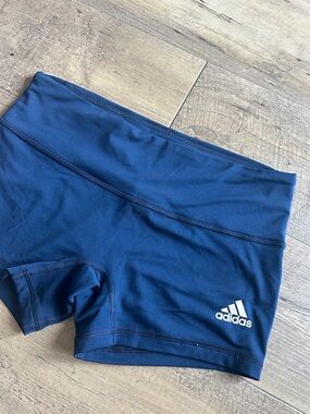 adidas climalite Navy Blue Women's Bike Shorts with Logo